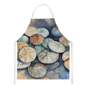 Sand Dollars Apron Cooking Kitchen Server Baking Crafts Gardening for Adult Women Men, Unisex, Large, Multicolor